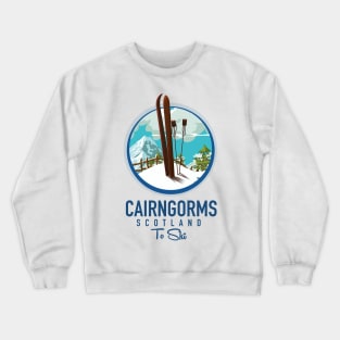 Cairngorms scotland to ski logo Crewneck Sweatshirt